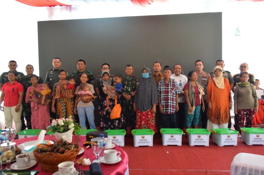 Fasilitas Air Bersih Program TNI AD Manunggal Bangun Purba Diresmikan Pangdam I/BB