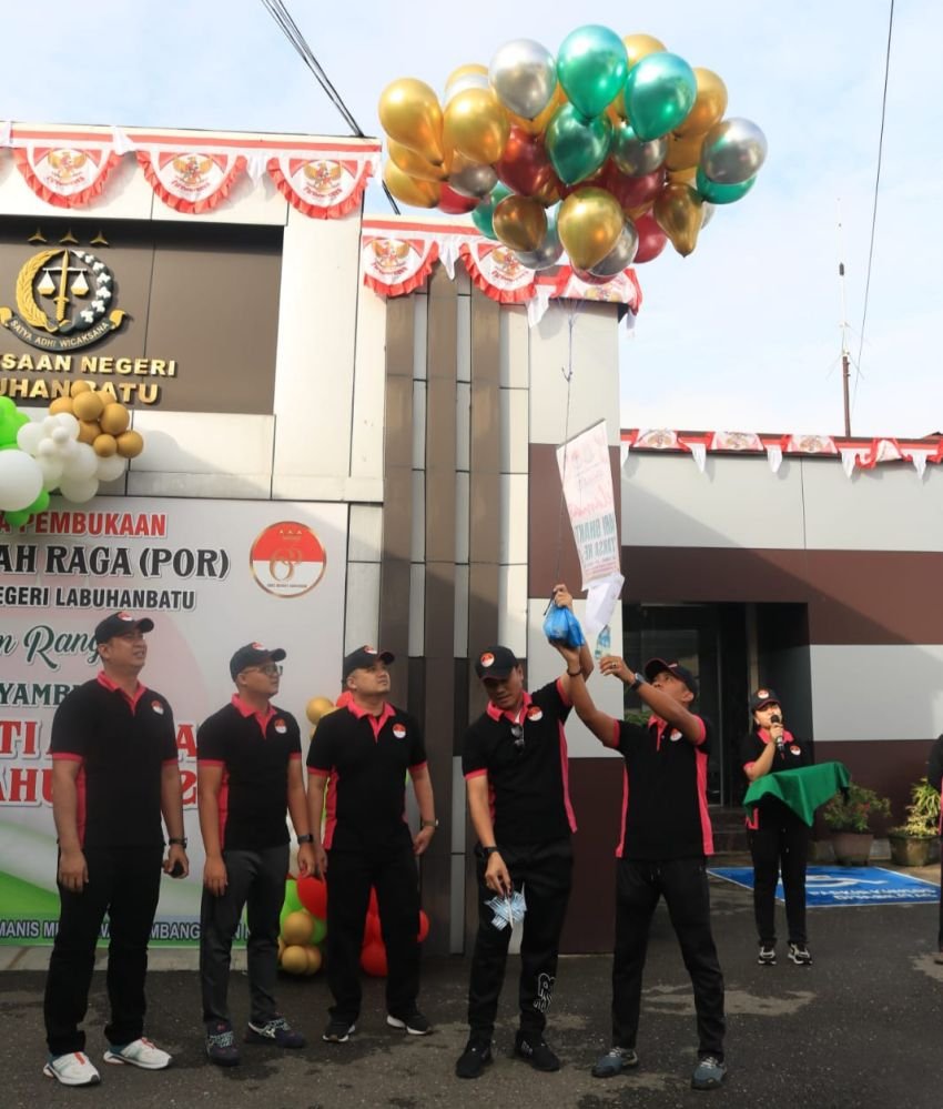 Kejari Labuhanbatu Gelar POR Sambut HBA Ke 63