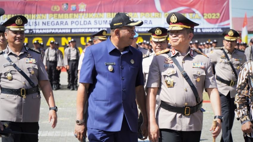 Kapoldasu Buka Pendidikan Bintara Polri Gelombang Kedua di Hinai