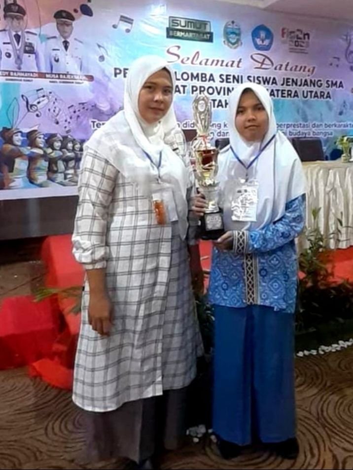 Nur Hamimah Pohan Raih Juara 3 Desain Foster FLS2N Tingkat Sumut 2023