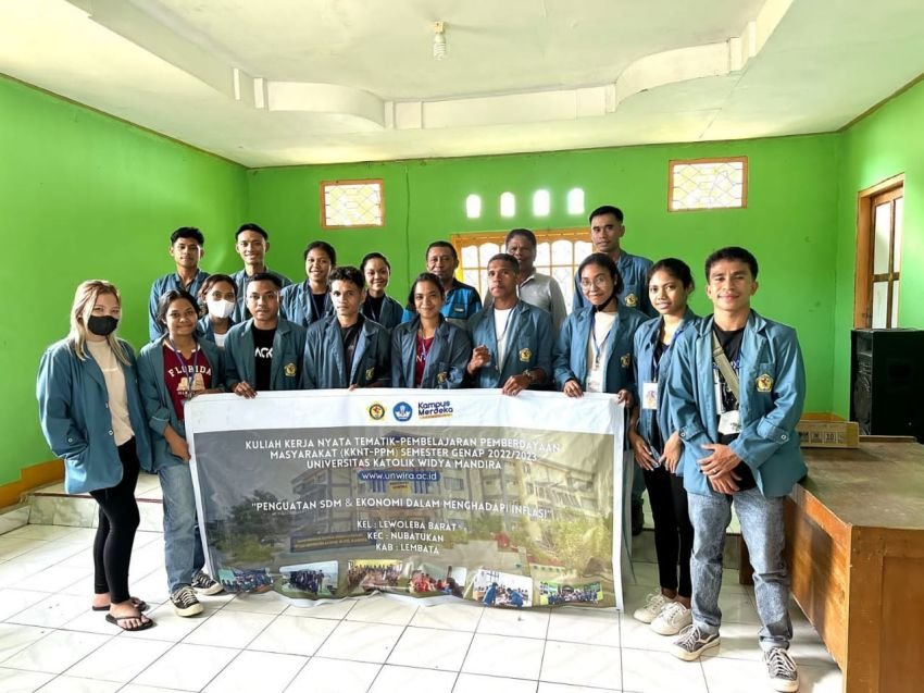 KKNT PPM Unwira di Lewoleba Barat Siap Tuntaskan Program Penguatan SDM dan Ekonomi Dalam Menghadapi Inflasi