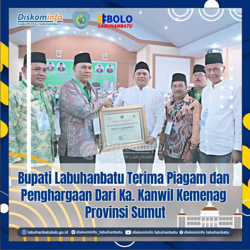 Labuhanbatu Predikat Pelayanan Terbaik Jemaah Haji, Bupati : Semoga Jadi Amal Ibadah