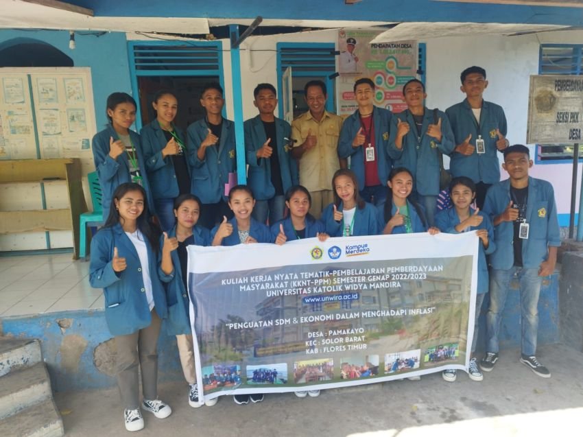 Kedatangan Mahasiswa KKN Unwira, Kades Pamakayo Sebut Ini Kesempatan Berharga