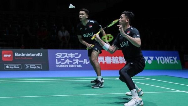 Japan Open 2023, Ganda Putra Fajar/Rian Takluk dari Ganda Taiwan