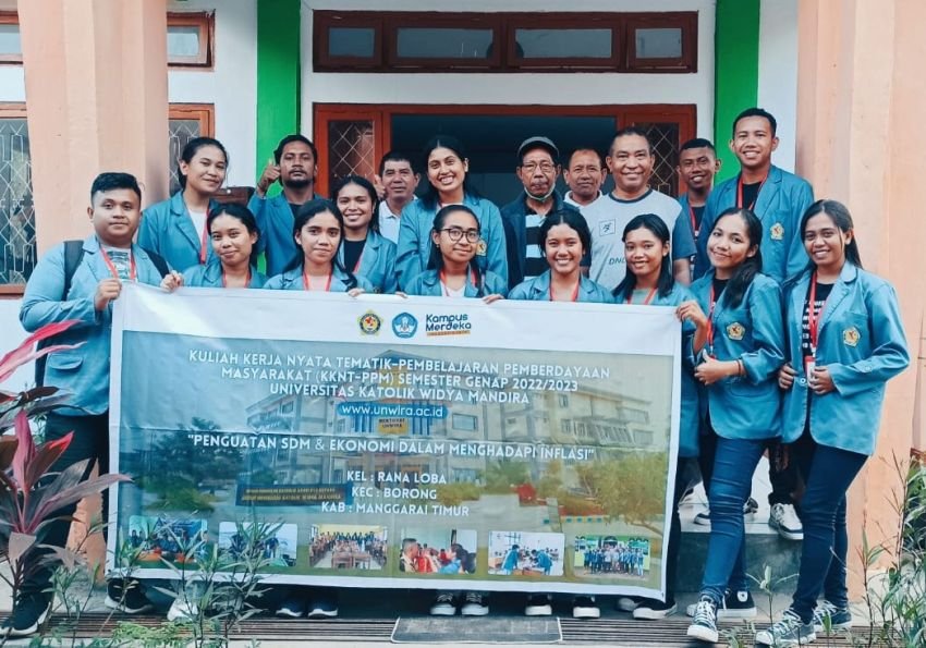 Penempatan Mahasiswa KKNT PPM Unwira Hingga di Manggarai Timur