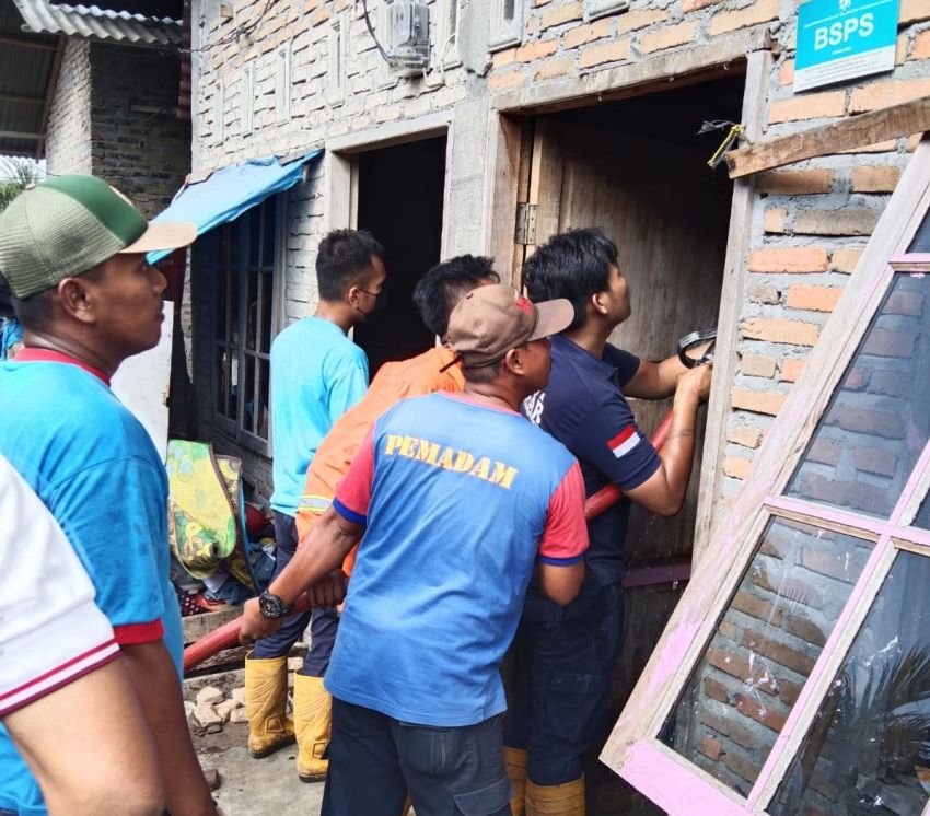Dua Unit Rumah Warga di Sergai Terbakar