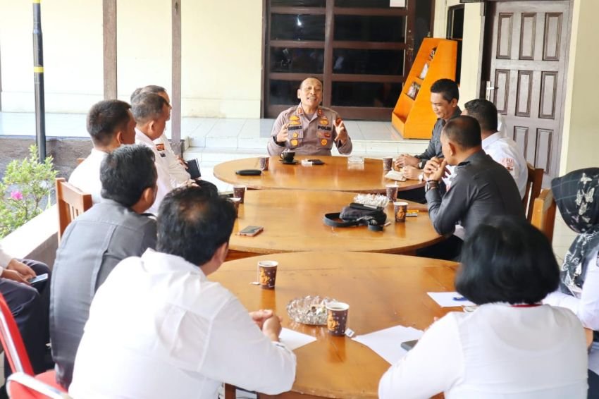 Bangun Sinergitas, KPU dan Bawalu Temui Kapolres Padang Sidimpuan