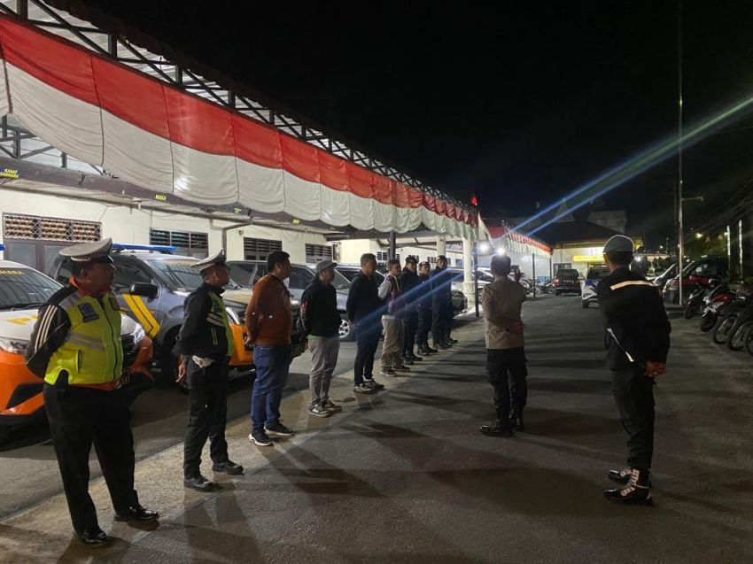 Jajaran Polres Tanah Karo Demi Keamanan Penyakit Masyarakat Patroli Setiap Malam