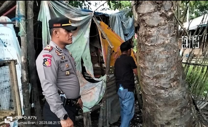 Putus Mata Rantai, Polsek Brandan Razia Lokasi Narkoba, Warga Robohkan Barak Diduga Sarang Peredaran