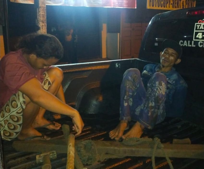 Patroli Perintis Polda Sumut Amankan 2 Pencuri Kabel Telkom