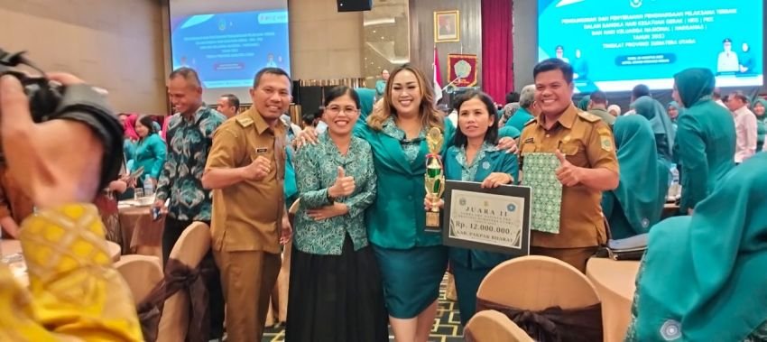 Perlombaan 'Aku Hatinya PKK' tingkat Provinsi Sumut,Desa Silima Kuta Dari Pakpak Bharat Raih Juara II