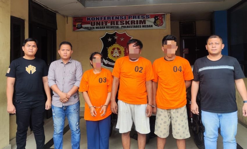Polsek Medan Helvetia Amankan 3 Warga Langkat Pelaku Perampokan
