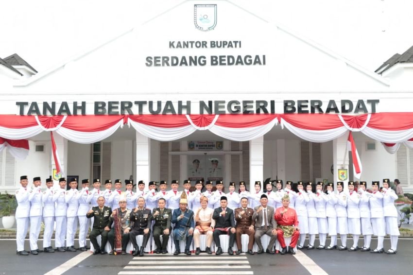 Upacara HUT Kemerdekaan ke-78 RI di Sergai Berjalan Khidmat dan Lancar