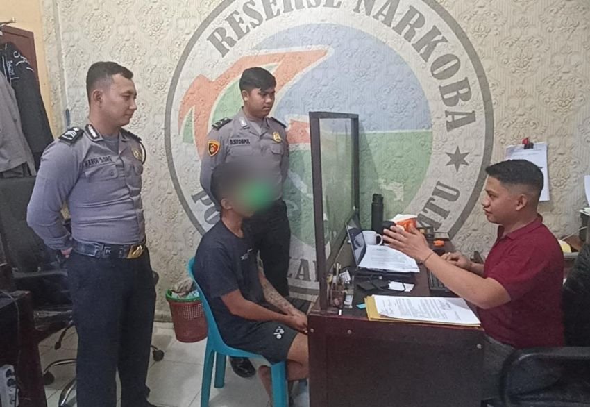 Nekat Edarkan Narkoba dekat Posko KBN, Pria Asal Rantau Selatan Ditangkap, 98,33 Gram Sabu Disita
