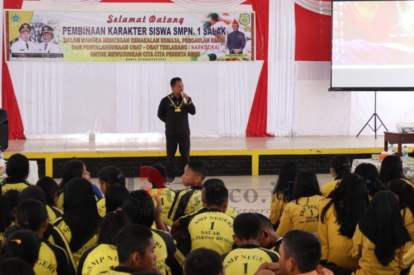 Cegah Kenakalan Remaja,SMPN 1 Salak Gelar Pembinaan Karakter Siswa