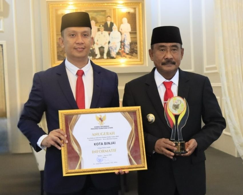 Kota Binjai Raih Penghargaan Kota Informatif