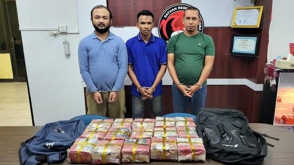 Jaringan Narkoba Jawa-Sumut Ditangkap di Riau, Puluhan Kilogram Sabu hingga Belasan Ribu Ekstasi Disita