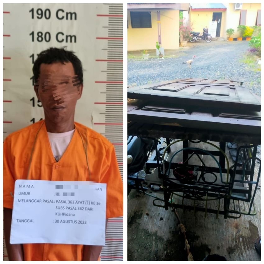 Pencuri Pintu Kayu di Langkat Ditangkap Warga Saat Menjalankan Aksinya