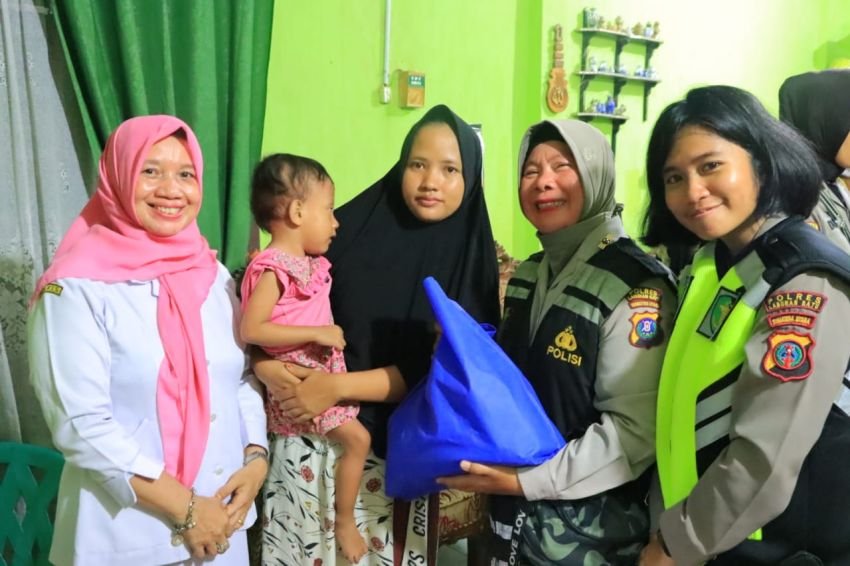 Polres Labuhanbatu Peduli Stunting, Lakukan Pemeriksaan Hingga Berikan Tali Asih