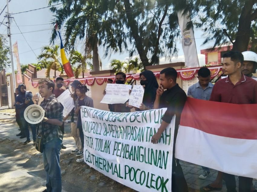 Aliansi Mahasiswa Gelar Aksi Tolak Geothermal Poco Leok