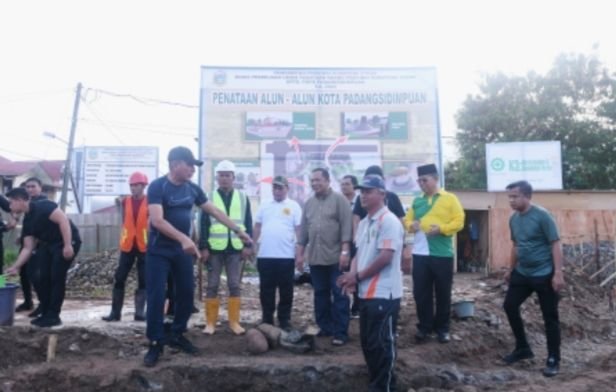 Peletakan Batu Pertama Alun-alun Kota Psp, Gubsu: Manfaatkan Sebaik-baiknya