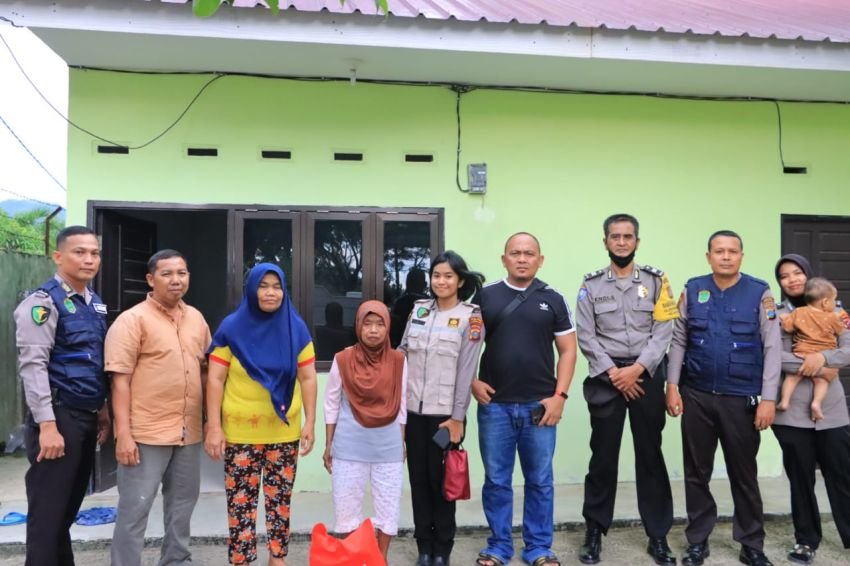 Satgas Trauma Healing Polres Labuhanbatu Bantu Pulihkan Psikologis Nenek Korban Curas