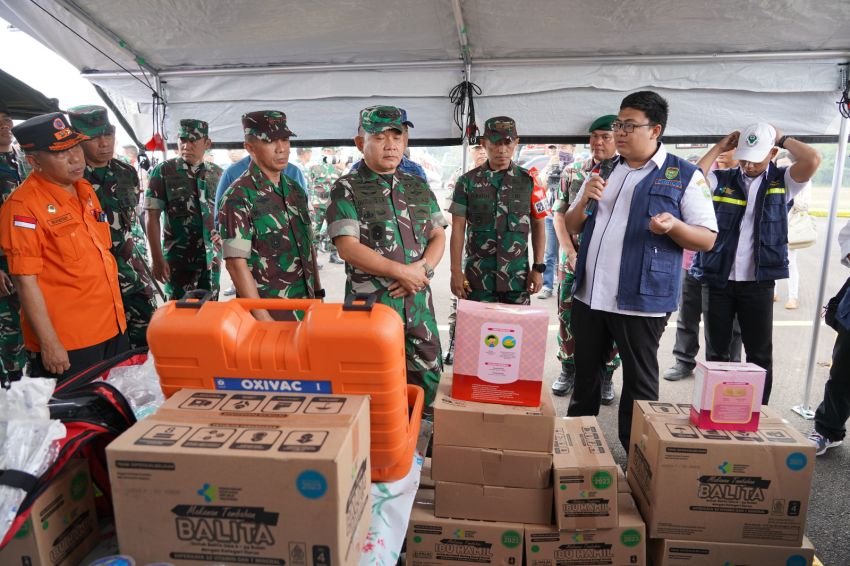 Kasad Jenderal TNI Dr. Dudung Abdurachman Cek Penanganan Karhutla di Sumsel