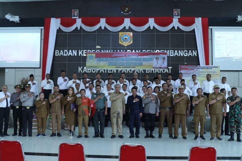 Jelang Pilkades Serentak Gelombang I Di Pakpak Bharat,Calon Kepala Desa Deklarasi Damai