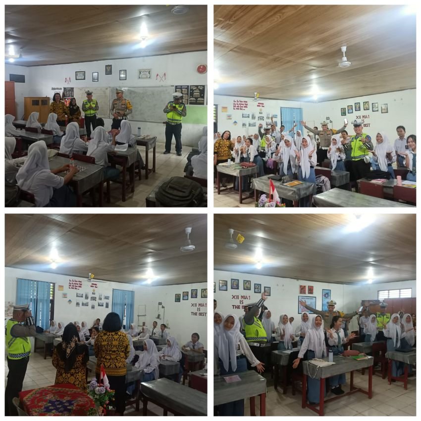 Pelajar Banyak Terlibat Laka Lantas, Satlantas Polres Labuhanbatu Sosialisasi ke SMA