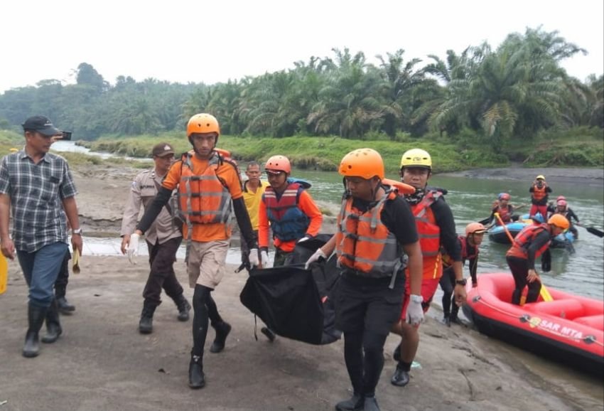 Bocah Hanyut di Sungai Bingai Akhirnya Ditemukan Meninggal Dunia