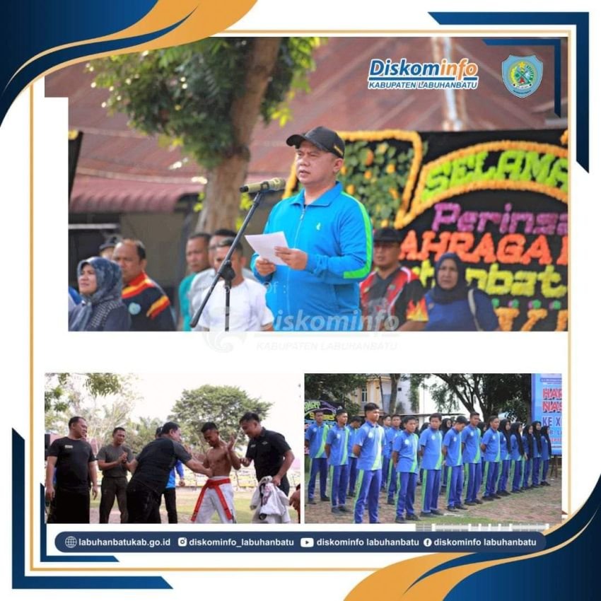 Pimpin Upacar Haornas ke 40, Bupati Labuhanbatu Diberikan Penghargaan 'Bapak Peduli Olahraga'