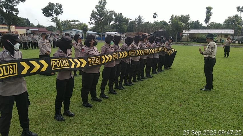 Hadapi Pemilu 2024, Polres Binjai Tingkatan Kemampuan Personel