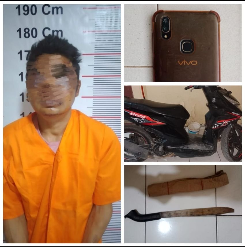 Dikepung Saat Akan Melarikan Diri, Pelaku Pencuri Hp Acungkan Sajam dan Lukai Warga