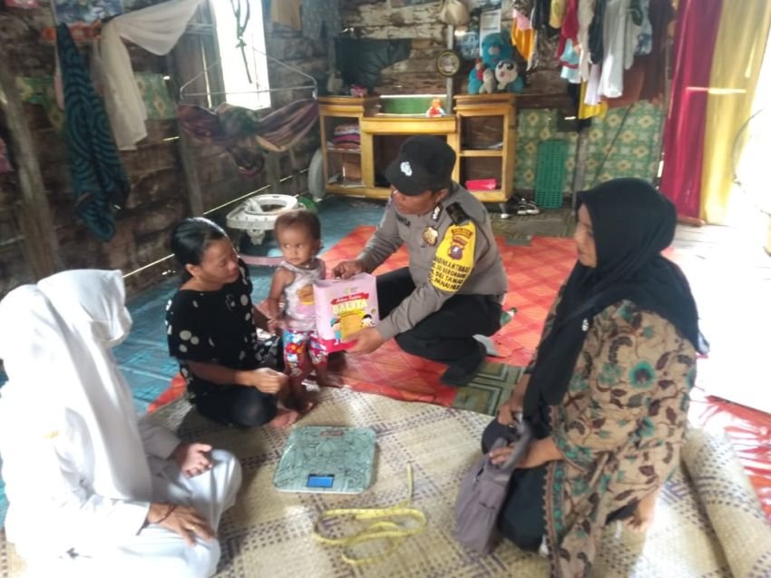 Tangani Stunting, 1 Kelurahan dan 3 Desa di Panai Hilir di Cek Polres Labuhanbatu