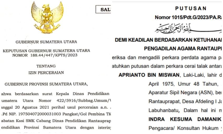 Dilaporkan KDRT dan Perzinahan ke Polres Labuhanbatu, Ini Klarifikasi Pejabat Disdik Sumut