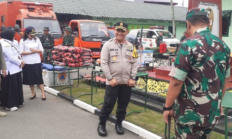 Kapolres Binjai Ikuti Apel Kesiapan Penanggulangan Bencana Alam Diwilayah Kodim 0203 LKT