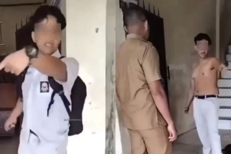Anak Siapa Ini! Berani Nantang Gurunya Duel, Sampai Buka Baju Segala