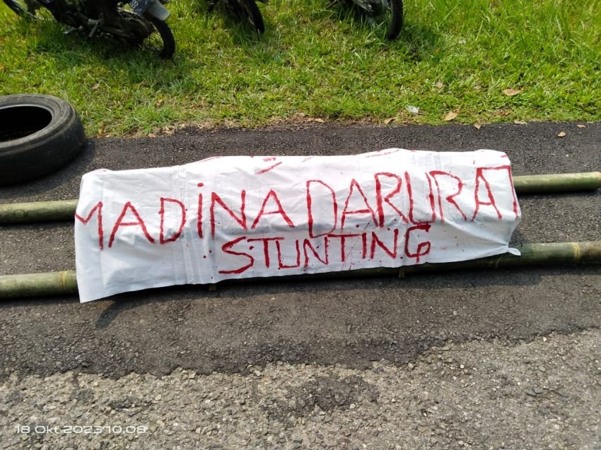 Wabup Madina Tak Tahu Anggaran Stunting, Mahasiswa Kecewa