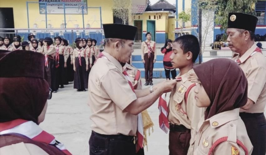 Pramuka SMPN 1 Padangsidimpuan Laksanakan Kegiatan Penerimaan Tamu Penggalang