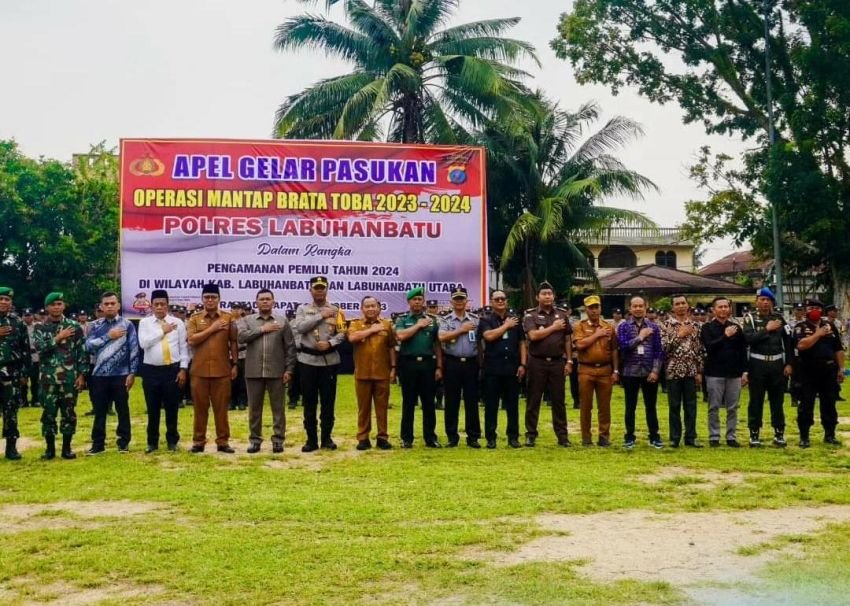 523 Personel Polres Labuhanbatu Disiagakan Pemilu 2024