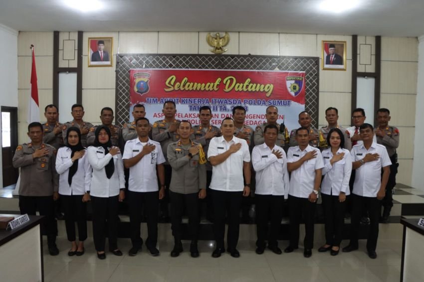 Tim Audit Kinerja Itwasda Polda Sumut Kunjungi Polres Sergai