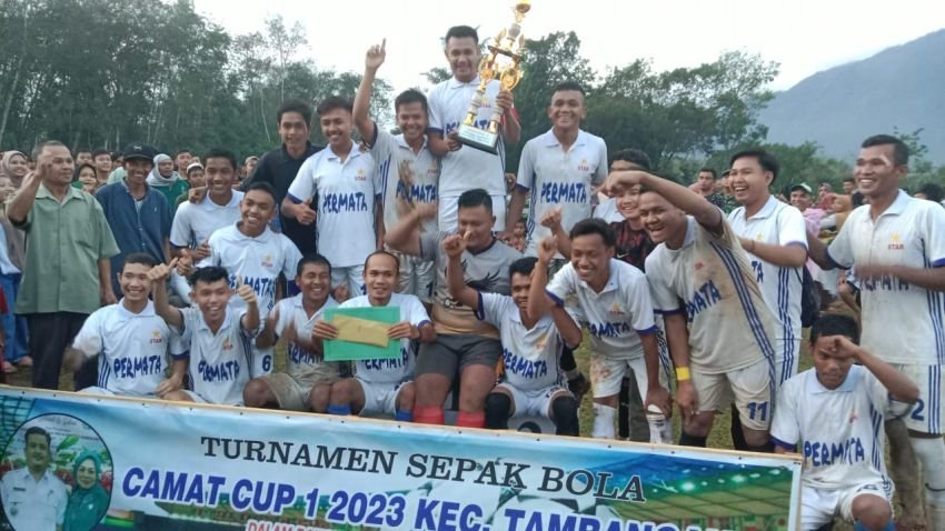 Unggul 1- 0, STAR FC Juara Camat Cup I Tambangan