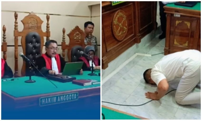Achiruddin Hasibuan Sujud di Depan Hakim Usai Divonis Bebas Perkara Solar Ilegal, Siap Gugat PTDH