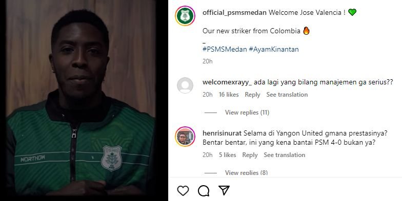PSMS Medan Rekrut Jose Valencia, Striker yang Pernah Bobol Gawang Iker Casillas