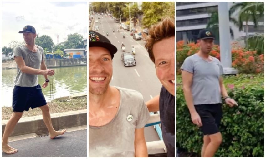 Nyeker Dulu di Trotoar Jakarta Sebelum Manggung Malam Ini, Vokalis Coldplay Chris Martin Bikin Heboh