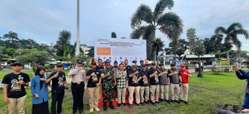 Bawaslu Sumut Gelar Apel Siaga Pengawasan Pemilu 2024