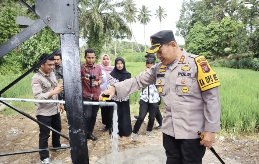Masjid Nurul Islam Desa Pudun Jae Kota Padangsidimpuan Dapat Bantuan Sumur Bor Dari Polri