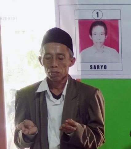 Saryo Terpilih sebagai Kepala Desa Antar Waktu Desa Mendelem