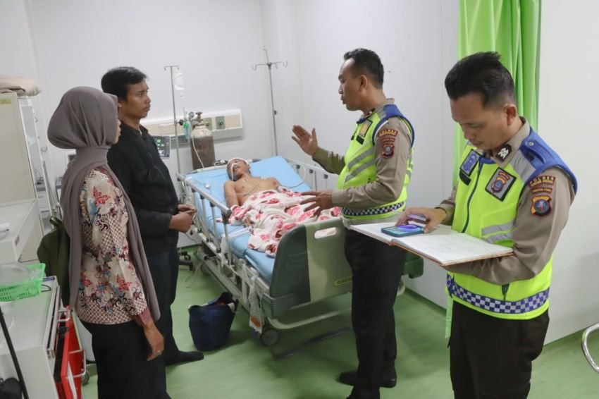 Viral, Pengendara Motor Tanpa Identitas Alami Lakalantas, Satlantas Polres Sergai Ungkap Identitasnya