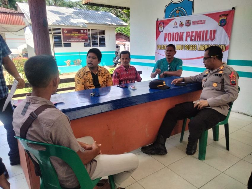 Polsek Bilah Hulu Polres Labuhanbatu Laksanakan Pojok Pemilu